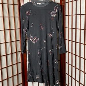 Xhilaration Gray Floral Dress